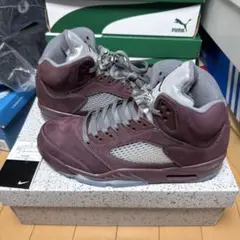 未使用 送料込 NIKE AIR JORDAN 5 RETRO バーガンディ