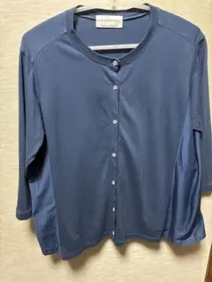 HARRISS カーディガン Blue日本製のサムネイル