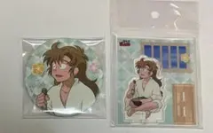 忍たま乱太郎　アクリルフィギュアスタンド　同室　缶バッジ 善法寺伊作
