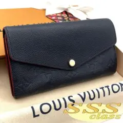 ✨極美品✨ルイヴィトン 長財布 アンプラント サラ ネイビー