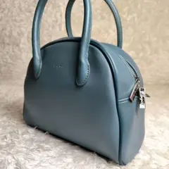 Ungrid アングリッド 2way ボストンバッグ ショルダーバッグ ブルー系