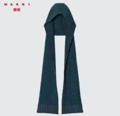 フードストール UNIQLO MARNI ユニクロ マルニ ブルー 防寒 ニットのサムネイル