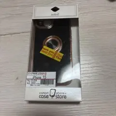 iPhone 15用 リング付きソフトケース