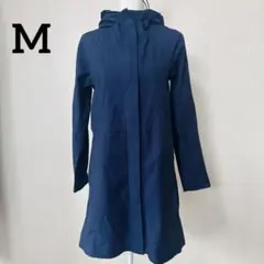 【UNIQLO】ブロックテックコート/ネイビー/撥水/フード付き/Mサイズ