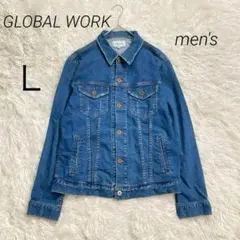 グローバルワーク Ｇジャン デニムジャケット メンズ ストレッチ L