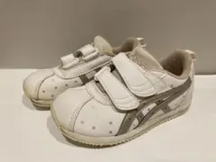 ASICS ホワイト ゴールド スニーカー 19.5cm