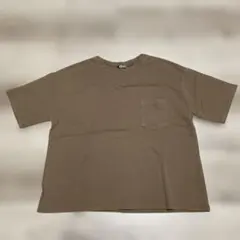 kutir ポケット付き 半袖Tシャツ ブラウンのサムネイル