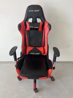【GTRACING】ゲーミングチェア　赤黒