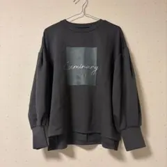 プリントスエット　グレー