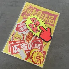 【増枠 残5ペア】販促シール 食品シール ジャンクジャーナル 主婦のシール帳