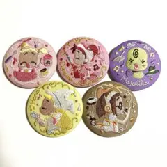 おジャ魔女ドレミ 刺繍缶バッジ　セット