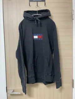TOMMY JEANS パーカー フーディ　ブラック L