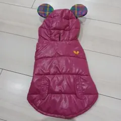 美品　ミッキーマウス　リバーシブル　ダウンベスト　犬服