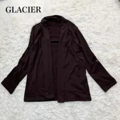 GLACIER カーディガン 羽織り 前開き カジュアル ウォッシャブル 着回し