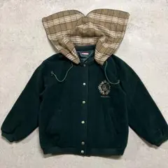 【古着】フード付きジャケット 可変式 刺繍ロゴ