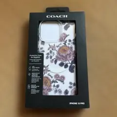 新品 COACH iPhone15Pro MagSafe ケース 花柄