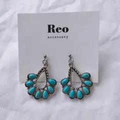 №1934シルバーターコイズピアス