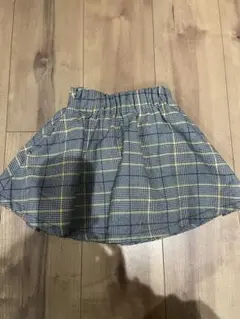 チェック柄フレアスカート