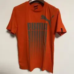 PUMA オレンジ グラフィック Tシャツ M