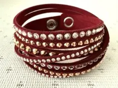 スワロフスキー Slake ラップブレスレット レッド - メルカリ