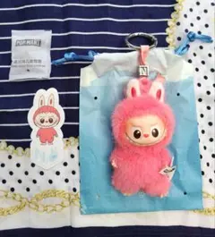 【N】LABUBU PIN FOR LOVE ミニラブブ　イニシャル ぬいぐるみ