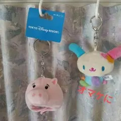 ハム キーチェーン 東京ディズニーリゾート＆ 산리오 ウサハナ キーチェーン