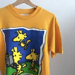 90s｜PEANUTS｜ウッドストック｜発泡プリント｜Tシャツ｜古着｜M