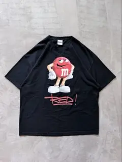 00s メキシコ製 M&Ms キャラクターTシャツ Red ブラック 2XL - メルカリ