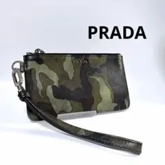 未使用品 極希少 プラダ ハラコ 三つ折り財布 三角ロゴプレート レザー