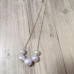 チャオパニック　コットンパールネックレス