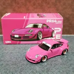 UNDEFEATED ポルシェ911 RWB ミニカーピンク1/64 - メルカリ