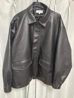 MONO-MART ブラックレザージャケット Lサイズ