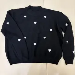 ハート刺繍セーター