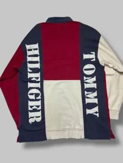 TOMMY HILFIGER トミーヒルフィガー ラガーシャツ 長袖 星条旗
