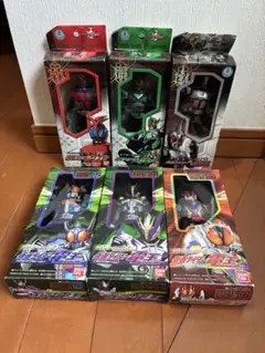 仮面ライダーヒーローシリーズ フィギュア6個セット カブト、電王