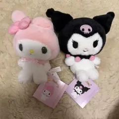 산리오 キャラクターズぬいぐるみ 마이멜로디 쿠로미 묶음 판매