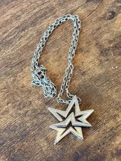 シルバー 星形 ペンダント ネックレス