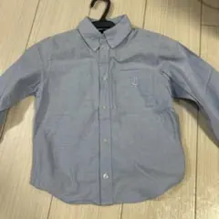 COMME CA ISM 長袖シャツ ワイシャツ　ブルー 120 子供服