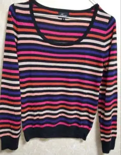 Harrissのボーダーニット、レディース、薄手、