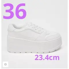 ZARA プラットフォームスニーカー　36