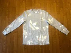 アディダスオリジナルス｜美品｜ロングTシャツ｜トレフォイル長袖シャツ｜グレー｜S