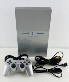 美品 PS2 SCPH 39000 サテンシルバー プレイステーション2 ソニー