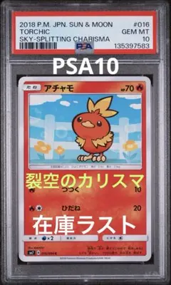 2026年最新】アチャモ psa10の人気アイテム - メルカリ