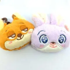 韓国　公式商品　ズートピア　ニック　ジュディ　ぬいぐるみキーホルダー　匿名配送