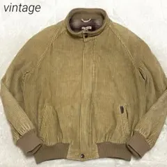 90s スイングトップ ハリントンジャケット コーデュロイ ベージュ 短丈 52