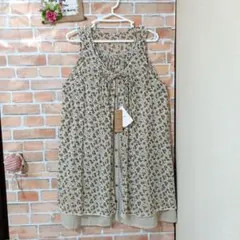 緊急お値下げ‼️本日限定‼️花柄ノースリーブチュニック　夏　涼しい　LLサイズ