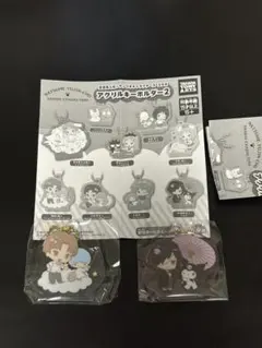 夏目友人帳 サンリオ アクリルキーホルダー 西村悟×キキ 的場静司×クロミ