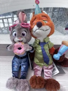 10th ジュディ・ホップスとニック・ワイルド ぬいぐるみセット ズートピア