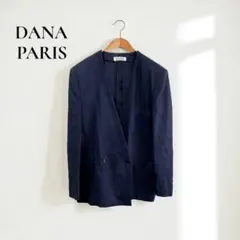 ダナパリ 麻100% 【9】ノーカラージャケット ダブル　フォーマルd351