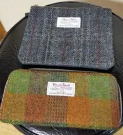 新品未使用品　ハリスツィード✕ダイソー　小物入れと長財布のセット